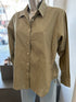 Rabens Saloner djana poplin side gather shirt Khaki